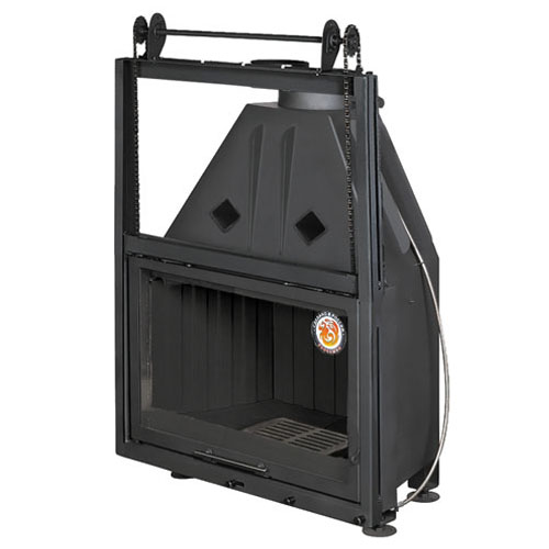 Каминная топка Экокамин АЛЬФА 800КВ с контргрузом